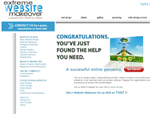 Tablet Screenshot of extremewebsitemakeover.com